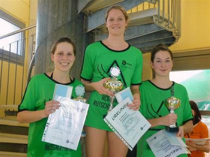 Süddeutsche Meisterschaft im Wettrutschen - Sieger Damen